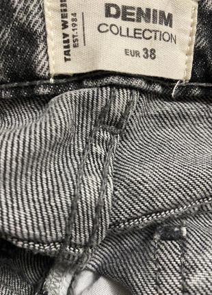 Стильні сірі графітові джинси мом denim4 фото
