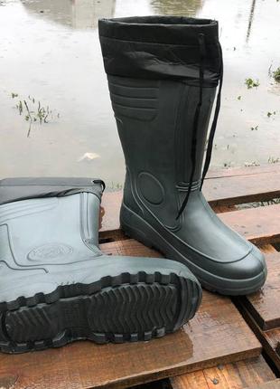 Резиновые сапоги мужские рабочие 45/46 размер 30 см, резиновые сапоги zd-292 для рыбалки