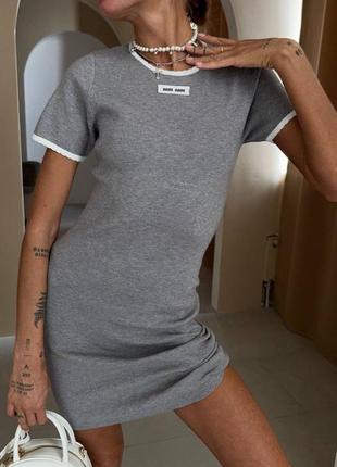 Нереальное брендовое платье в стиле miu miu