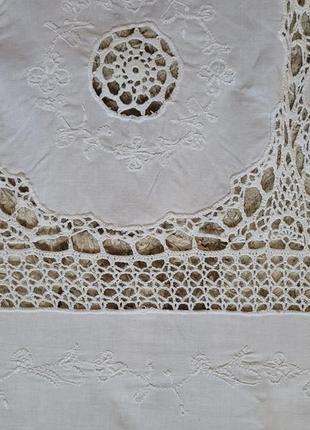 Скатертина на овальний стіл ручна робота вінтаж