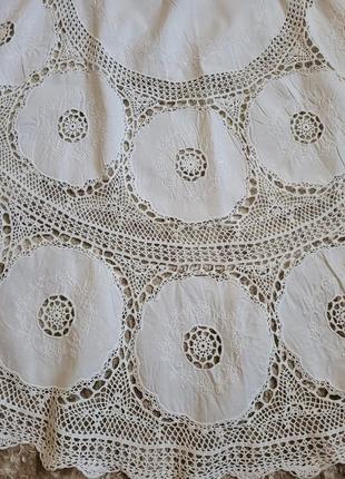 Скатертина на овальний стіл ручна робота вінтаж