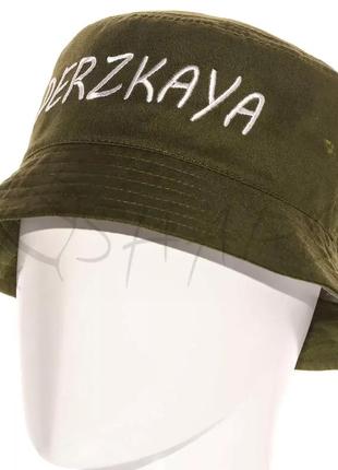 Панама брендова літня з бавовни панамка котонова універсальна derzkaya pkh21905 темний хакі