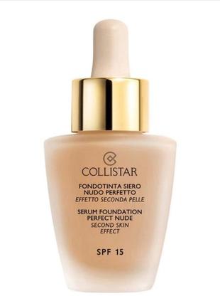 Тональный крем collistar perfect nude spf 15 second skin effect