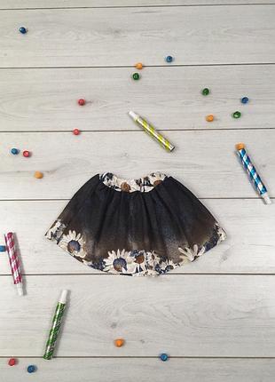 Легкая летняя юбка на 4-5 лет рост 104-110 см размер 32