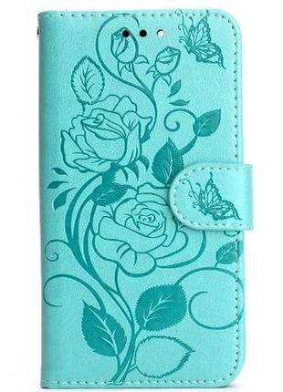 Чехол-книжка "роза"    для xiaomi  redmi  9c