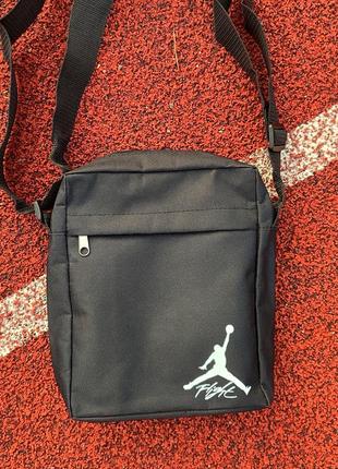 Сумка через плечо nike jordan / мужская барсетка черная / сумка оксфорд1 фото
