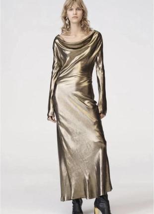 Плаття максі з лімітованої колекції від zara, вечірня довга сукня5 фото