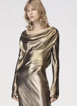 Плаття максі з лімітованої колекції від zara, вечірня довга сукня6 фото