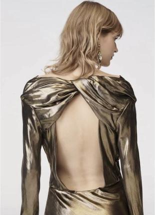 Плаття максі з лімітованої колекції від zara, вечірня довга сукня9 фото