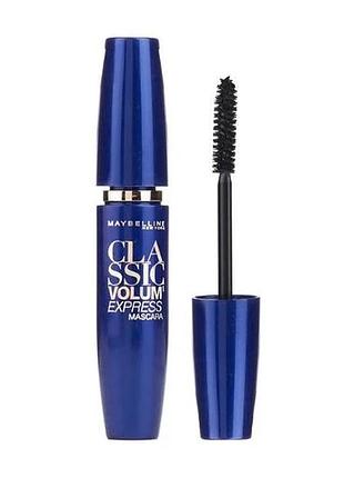 Тушь для ресниц maybelline new york classic volum' express mascara черная, 10 мл