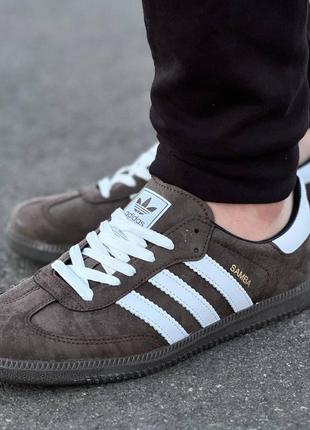 Чоловічі кросівки adidas samba grey2 фото