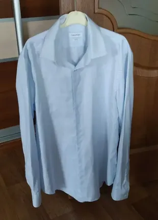 Чоловіча сорочка calvin klein pазмер 38/m/46