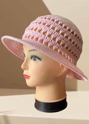 Лтня жіноча шляпка гачком5 фото