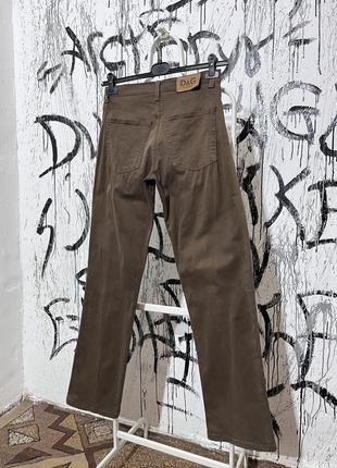 Dolce & gabanna штани джинси, жіночі, оригінальні, вінтажні, коричневі, трендові, легкі3 фото