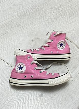 Детские высокие кеды фирмы converse all star.размер 30-31