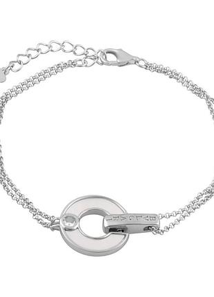 Срібний браслет ogosilver з натуральним перламутром, вага виробу 4,29 г (2086406) 1720 розмір