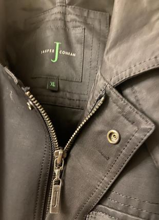Чоловіча темно-сіра, чорна куртка плащ  jasper conran, розмір xl, 52 у чустані3 фото