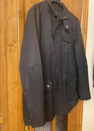 Чоловіча темно-сіра, чорна куртка плащ  jasper conran, розмір xl, 52 у чустані9 фото
