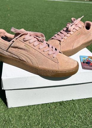 Женские классические кроссовки puma suede classic pink coral cloud