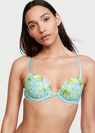 Бюстгальтер demi с легкой подкладкой с лимонной вышивкой victorias secret 36dd