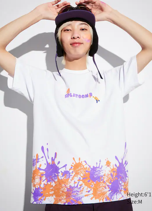 Футболка с графическим принтом splatoon 3 ut uniqlo