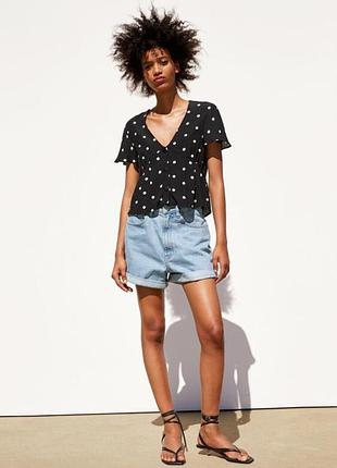 Топ в горошок zara,p. l