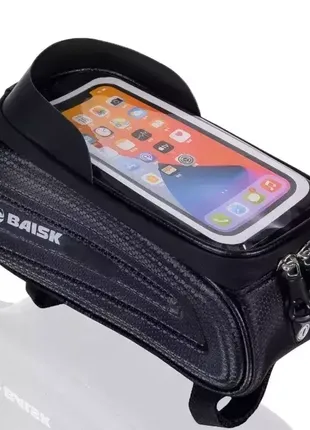 Велосумка нарамна для смартфона + відділ для інструментів