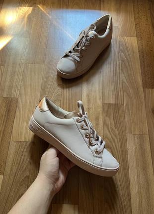Женские кожаные кеды michael kors