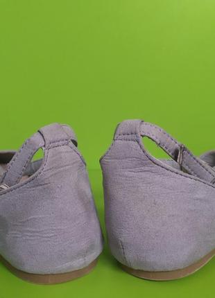 Светло-серые туфли  балетки босоножки primark, 6/396 фото
