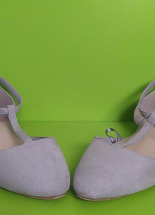 Светло-серые туфли  балетки босоножки primark, 6/395 фото