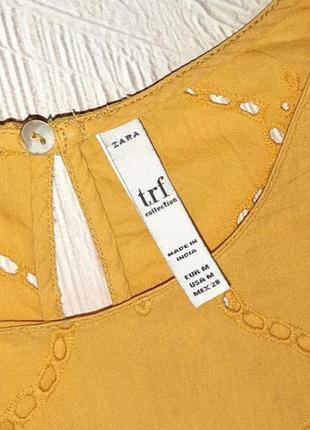 💝2+1=4 фірмова жовтогаряча блуза блузка zara, розмір 46 - 4810 фото