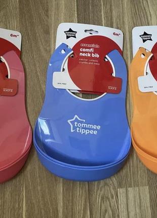 Нові слюнявчики tommee tippee на хлопчика/дівчинку1 фото