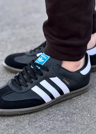 Чоловічі кросівки adidas samba black3 фото