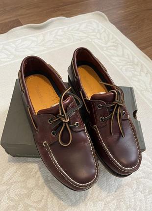 Шкіряні туфлі лофери timberland