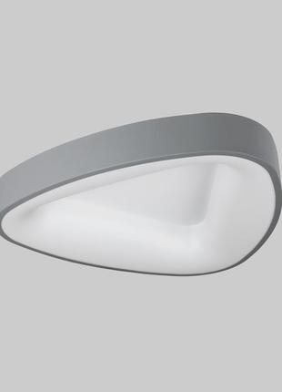 Сіра світлодіодна стельова люстра з пультом (52-l64 gray)