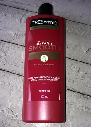 Tresemme keratin smooth розгладжуючий розгладжувальний шампунь для волосся 400 ml мл