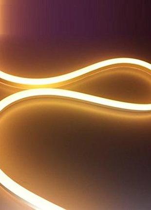 Гнучкий неон rgb 5 м 220 v neon жовтий/ гнучка led стрічка shop