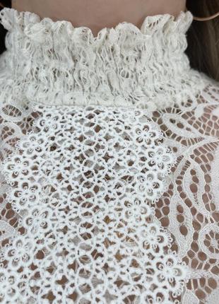 Ажурная блузка блуза кружево