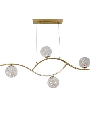 Люстра 9098078-4 brz+led
