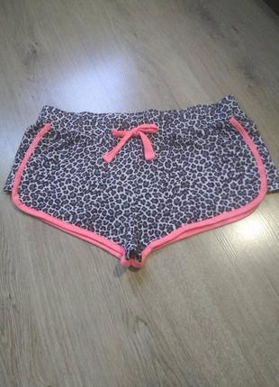 Симпатичные женские леопардовые шортики love to long/короткие трикотажные шорты с анималистическим принтом
