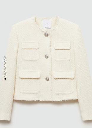 Твідовий жакет mango xxs/4xl