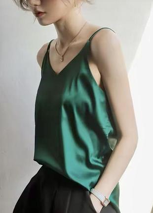 Майка атласна на бреткльках
