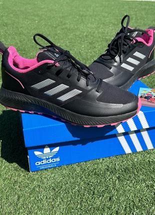 Жіночі трекінгові кросівки для бігу adidas runfalcon 2.0 tr black pink