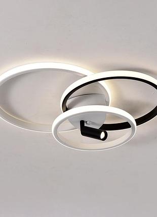 Люстра управляемая светодиодная iruma 3r dl app 70w white/black