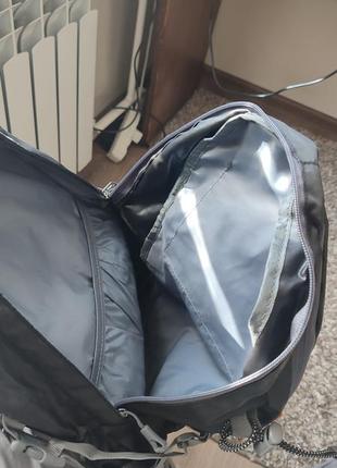 Рюкзак спортивный туристический / городской черный с желтым, 30-35 л