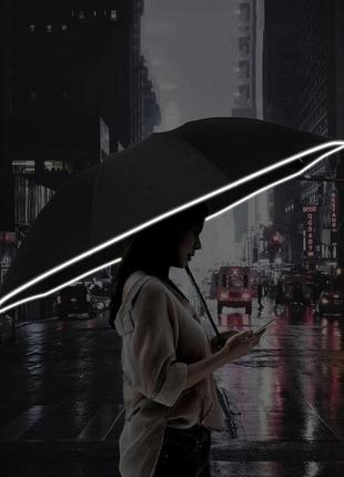 Зонт xiaomi обратного складывания со встроенным фонарем. xiaomi runmi black 90cotnt1807u-bk00-os