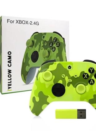 Бездротовий геймпад для xbox one s x/s wireless controller yellow camo