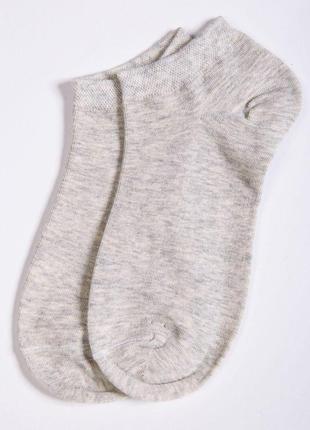 Однотонні короткі шкарпетки, сіро-бежевого кольору, для жінок, 151r2866