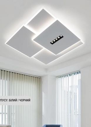 Люстра керована світлодіодна sterren 3s 105w white/black5 фото