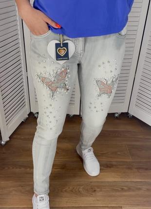 Джинси літні стрази камні джинсы в камнях